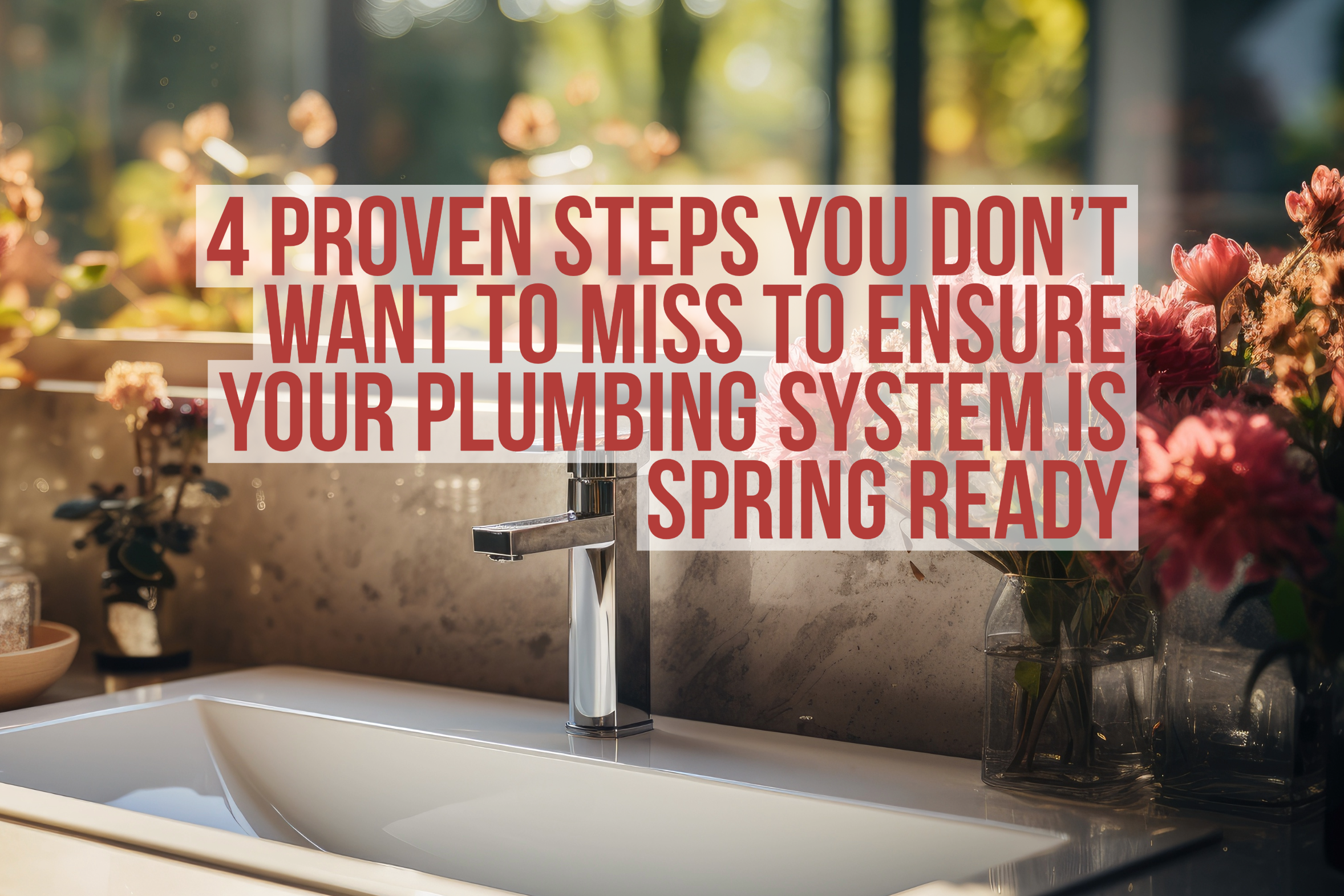 4 steps to making sure your plumbing system is spring-ready!