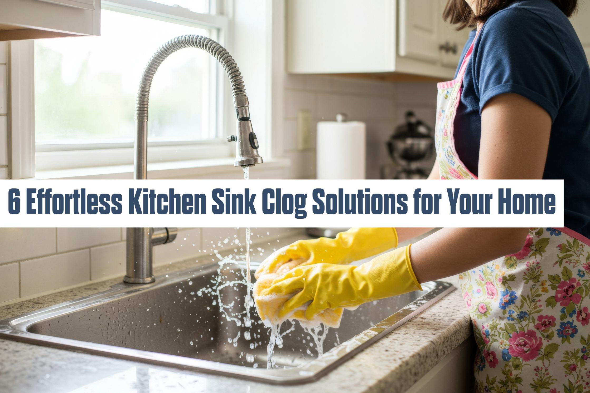 Mason, Ohio blog on how to fix a kitchen sink clog.